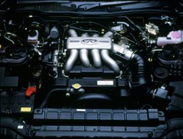 VH45DE, 1989. Historische Motoransicht aus dem Nissan-Heritage-Archiv.